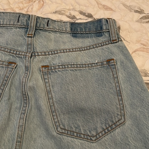 Abercrombie & Fitch Blue Mini Skirt Casual Denim - Picture 7 of 8